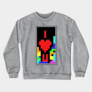 I Love You Tetris blocks Crewneck Sweatshirt